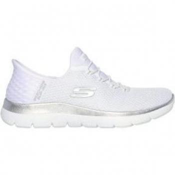 Skechers Womens Slip In Summits Dazzling Haze Trainers EU 36 (UK 3) Blanc