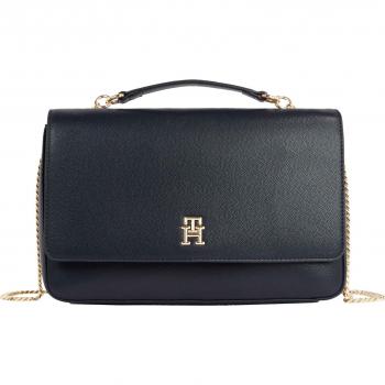 Tommy Hilfiger Borsa con Tracolla a Catena, Monogramma – Donna AW0AW14487