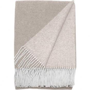 CASATEX Duo Lontra Plaid – 130 x 190 cm, elegantes Design aus Wolle und Kaschmir