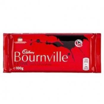 3 x Cadbury Bournville Classic Dark Chocolate Bar 100g Tasty And Twisty