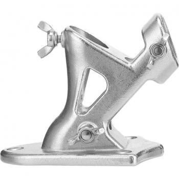Silver Stainless Steel Flagpole Bracket 2 Positions