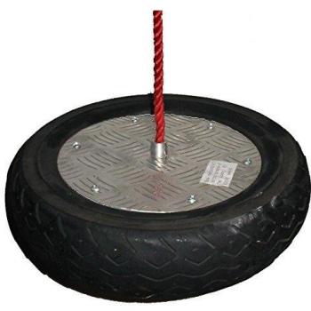 Balançoire pneu rouge