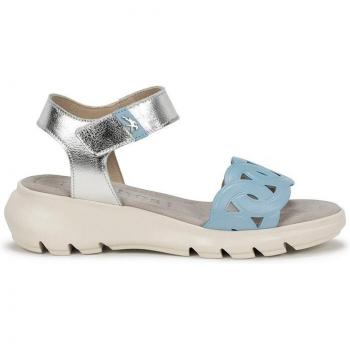 Sandalias Fluchos F1656 de piel en tono cielo