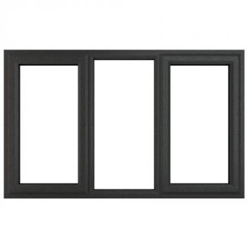 Grey uPVC Left & Right Handed Casement Window, 1770 x 965mm