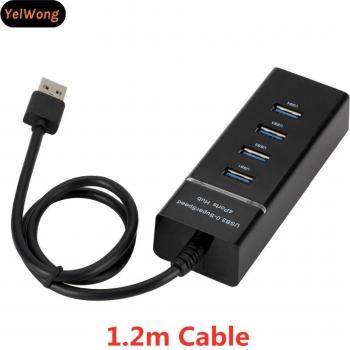 HUB MultiUSB YelWong con Cable Largo