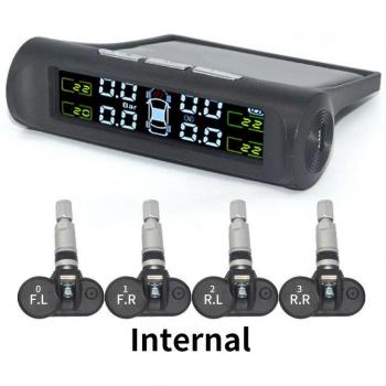 Système d'alerte de pression des pneus TPMS avec affichage solaire