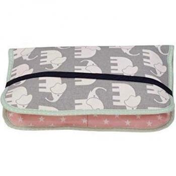 Borsa per pannolini ULLENBOOM elefanti verde menta