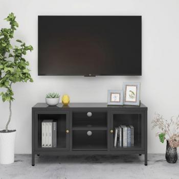 Suporte para TV 105x35x52 cm Aço e Vidro Antracite