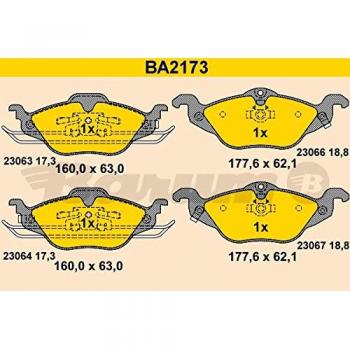 Bremsbelagsatz Spidan BA2173, Scheibenbremse