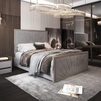 Roxy Upholstered Metal Bed Frame