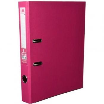 Pasta de arquivo alavanca PVC 52 mm rosa