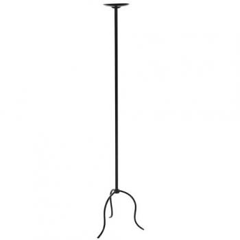 Bougeoir Chic en Fer Armature 120 cm Noir Almada