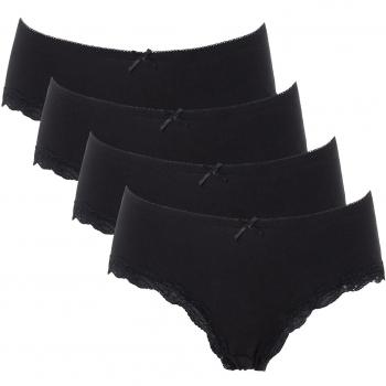 CharmLeaks Ladies' Breathable Bikini Briefs, Lace Accents – 4 Pack