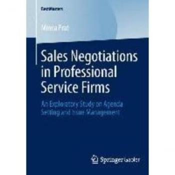 Sales Negotiations in Professional Service Firms