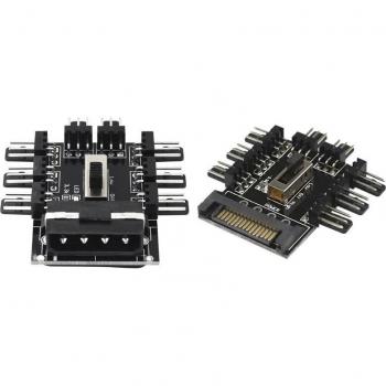 8-Port SATA Cooling Fan Hub for PC