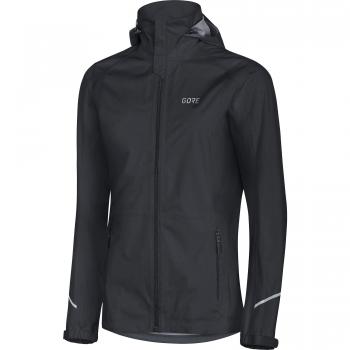 GORE WEAR R3 Damen Kapuzenjacke GORE-TEX Active, 34, Schwarz