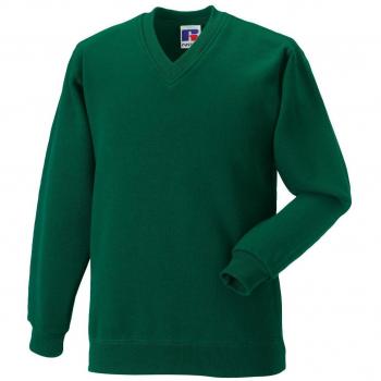 Jerzees Schoolgear Kids V Neck Sweatshirt (Bottle), Size 11‑12