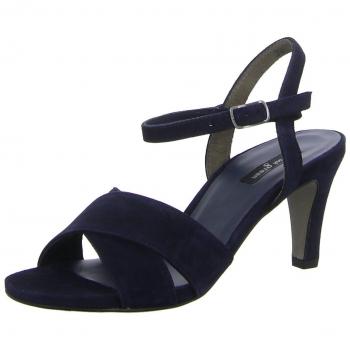 Paul Green Damen‑Rauleder‑Sandalette Blau, 39