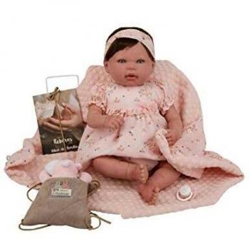 Bambola in Silicone Arias Esther di 50 cm con coperta
