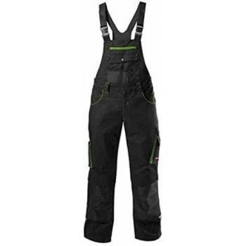 Fortis Herren Latzhose Performance 24 Größe 60 Schwarz/Limette