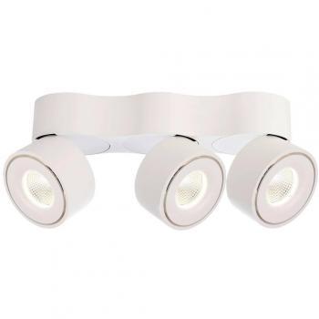 Uni Triple LED Deckenaufbauleuchte Weiß-matt