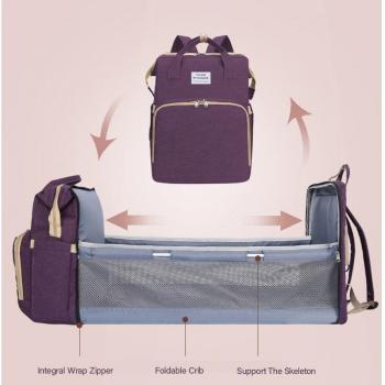 Multi-Functional Diaper Bag and Travel Crib