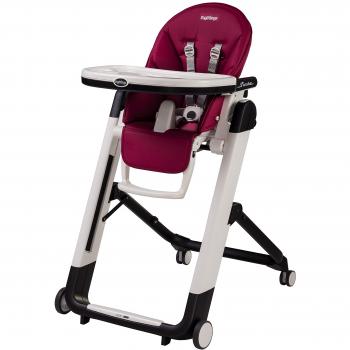 Peg Perego H4SI02BERR Baby‑Liege-Hochstuhl Siesta Berry – hochwertiges Lederimitat‑Design