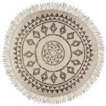 Etnik D120 Tapis Rond Blanc – Atmosphera