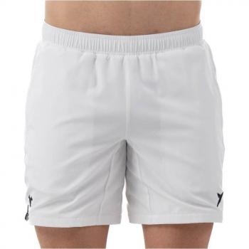 Pantalón Corto de Pádel Drop Shot Blanco Abian Campa Hombres