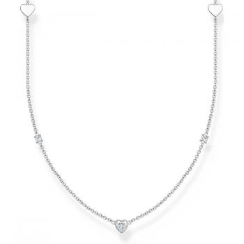 Thomas Sabo Silver Cubic Zirconia Heart Neckpiece – Women
