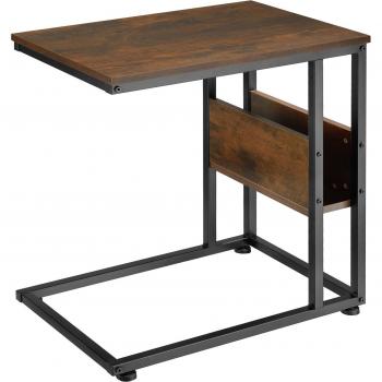 Tectake Beistelltisch, C-Form, Industrial Design, 55 x 36,5 x 60 cm