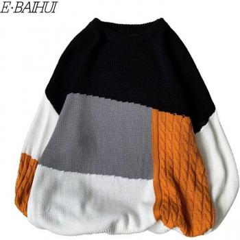 Pull à col rond e-baihui, vêtement d'extérieur en tricot