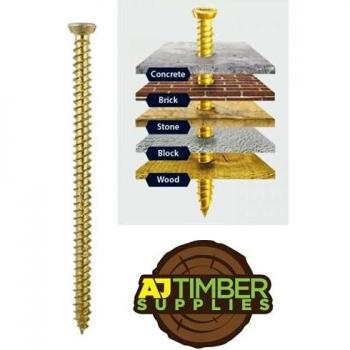 Concreto Fix ZYP: tornillos 7.5 mm x 80 mm, caja de 100 unidades