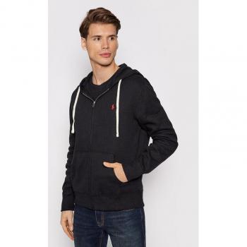 Polo Ralph Lauren Giacca di Felpa Nera a Manica Lunga XXL