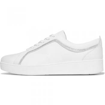 Baskets FitFlop Rally en cuir avec détails en cristal