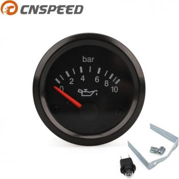2 VDO Vision Oil Pressure Indicator Black Dial 0-10 Bar 12 Volt YC101723