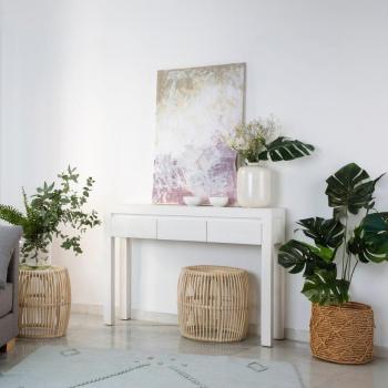 Estantería y Armario de Recepción Liland, Blanco Elegante