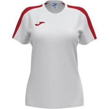 Joma Dames Korte Mouw Sportshirt Wit Rood