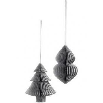 Broste Copenhagen Christmas Silver Paper Décor Set