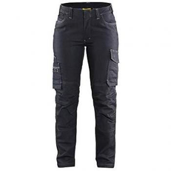 Pantalone da Lavoro Flessibile con Portafoglio 2D Donna Blu Scuro D25