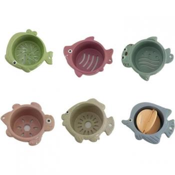 Kids Fish Stacked Cups Toy Set
