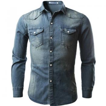 Chaqueta Vaquera Hombre M-XXXL Estilo Otoño