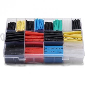Pack Tubes Résistants au Chauffage 580 pcs – 2:1, Multi‑Couleur (6), 11 Tailles