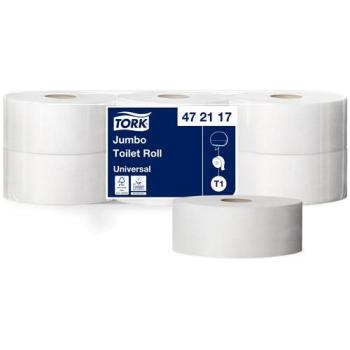 Tork Jumbo Papier Toilette 1 ply Blanc 650 m – Pack 6 pièces