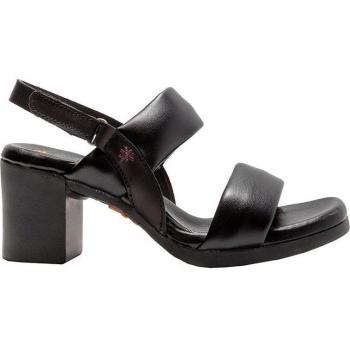 Art Sandalias Cannes para Mujer en Color Negro con Tacón de 7,5cm y Autocierre