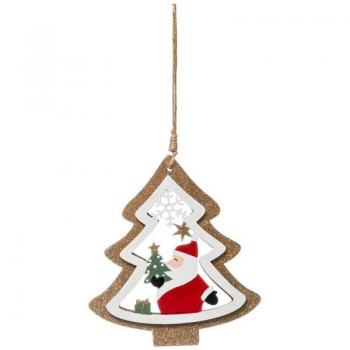 Weihnachtszauber: Glitzernde Holzfiguren