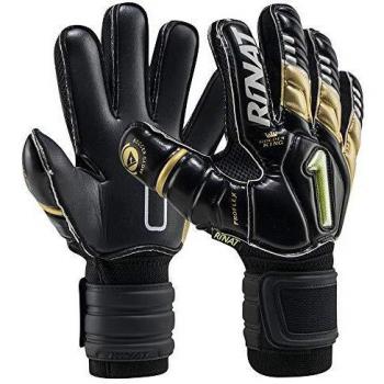 Rinat Kinder Torwart‑Profi Handgummi UNO SE‑S – Schwarz/Gold, Größe 4