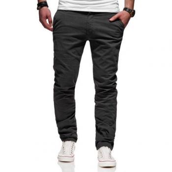 Slim-Fit Chinohose BEHYPE Heritage, Herren, dunkelgrau