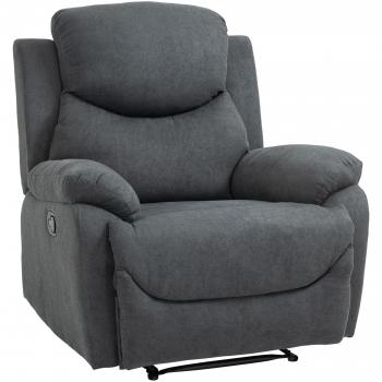 Sillón Reclinable Manual HOMCOM para Salón y Dormitorio