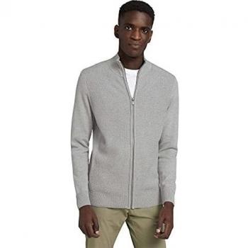 TOM TAILOR Herren Cardigan, Grau (14427
